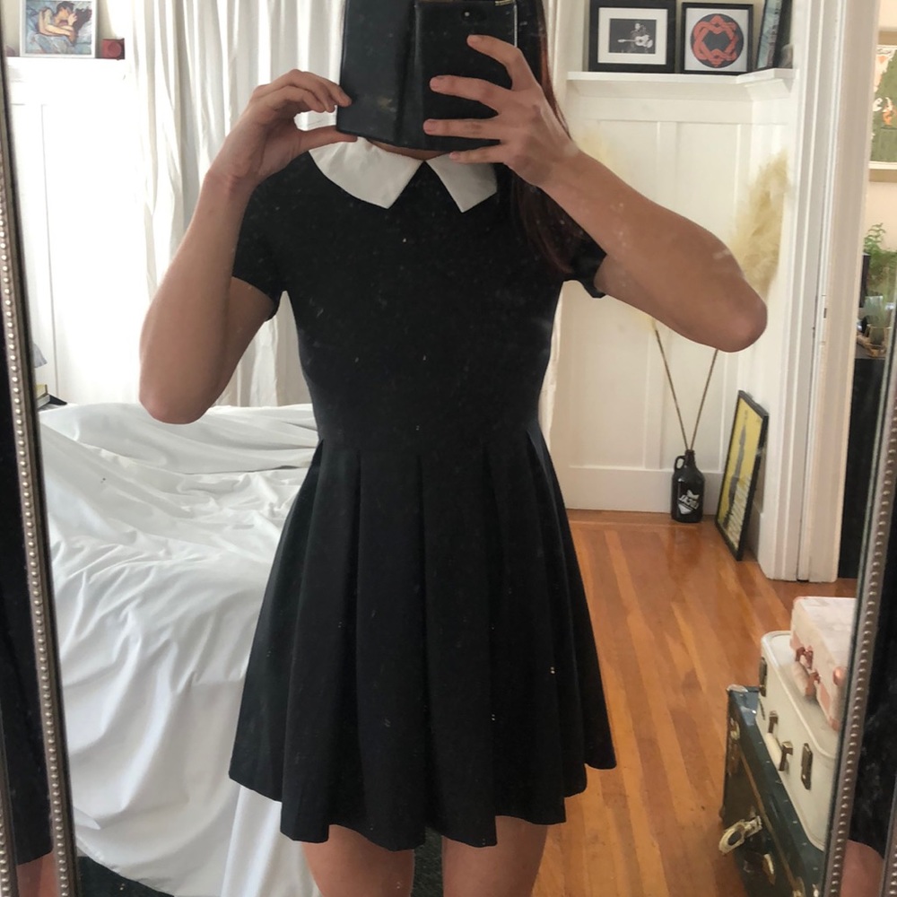Peter Pan Pleated Dress View 3